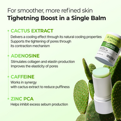 Dr.Melaxin Cactox & CalciumMulti Balm Pore Firming Duowith Cactus Cooling & Eye CareStick for Visible Pore Refiningand Skin Repair