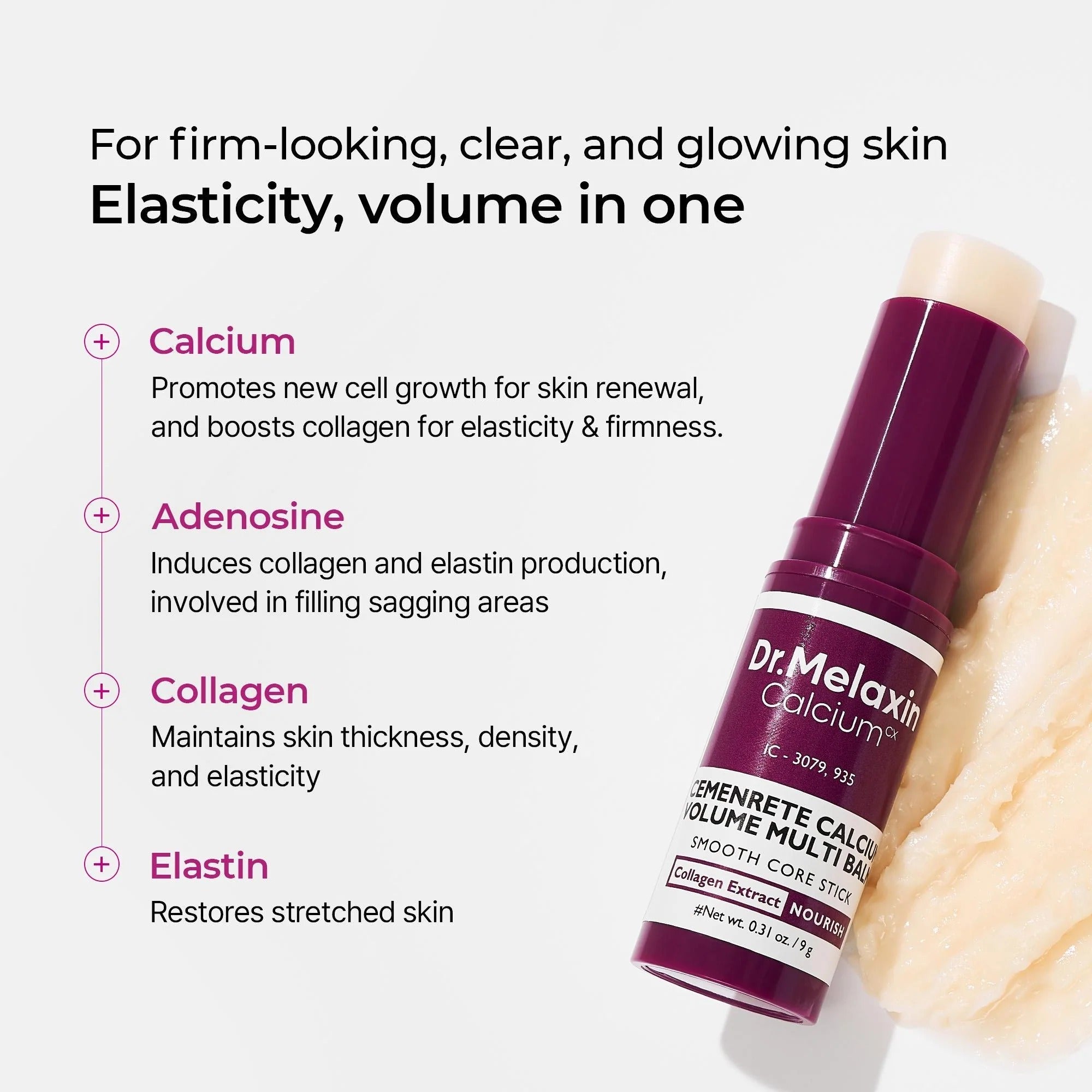 Dr.Melaxin Cactox & CalciumMulti Balm Pore Firming Duowith Cactus Cooling & Eye CareStick for Visible Pore Refiningand Skin Repair